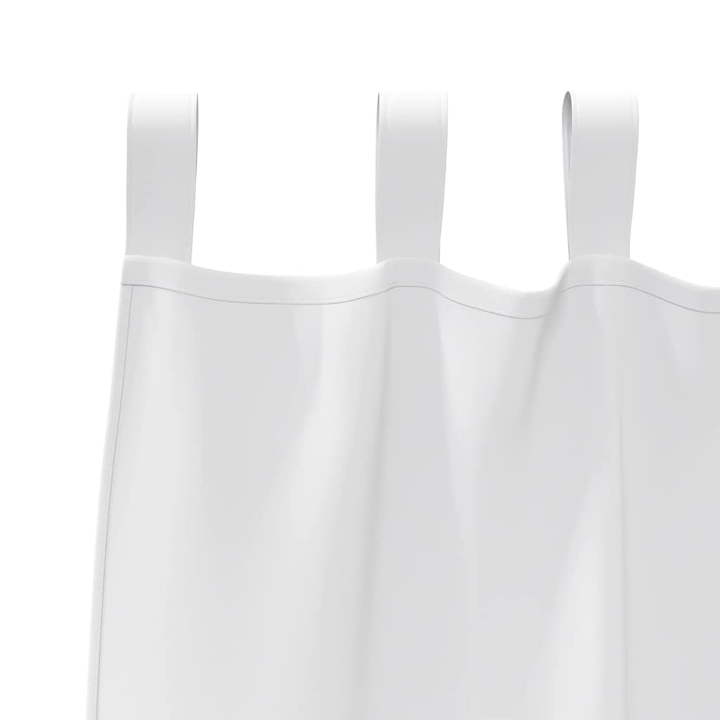 vidaXL Blackout Curtains with Rings 2 pcs Pure White 225 x 140 cm 5