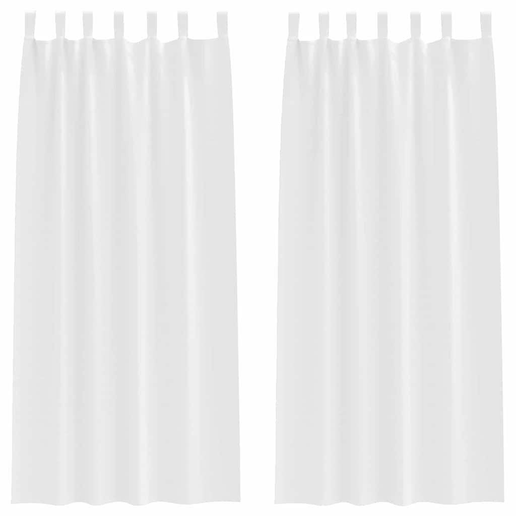 vidaXL Blackout Curtains with Rings 2 pcs Pure White 225 x 140 cm 2