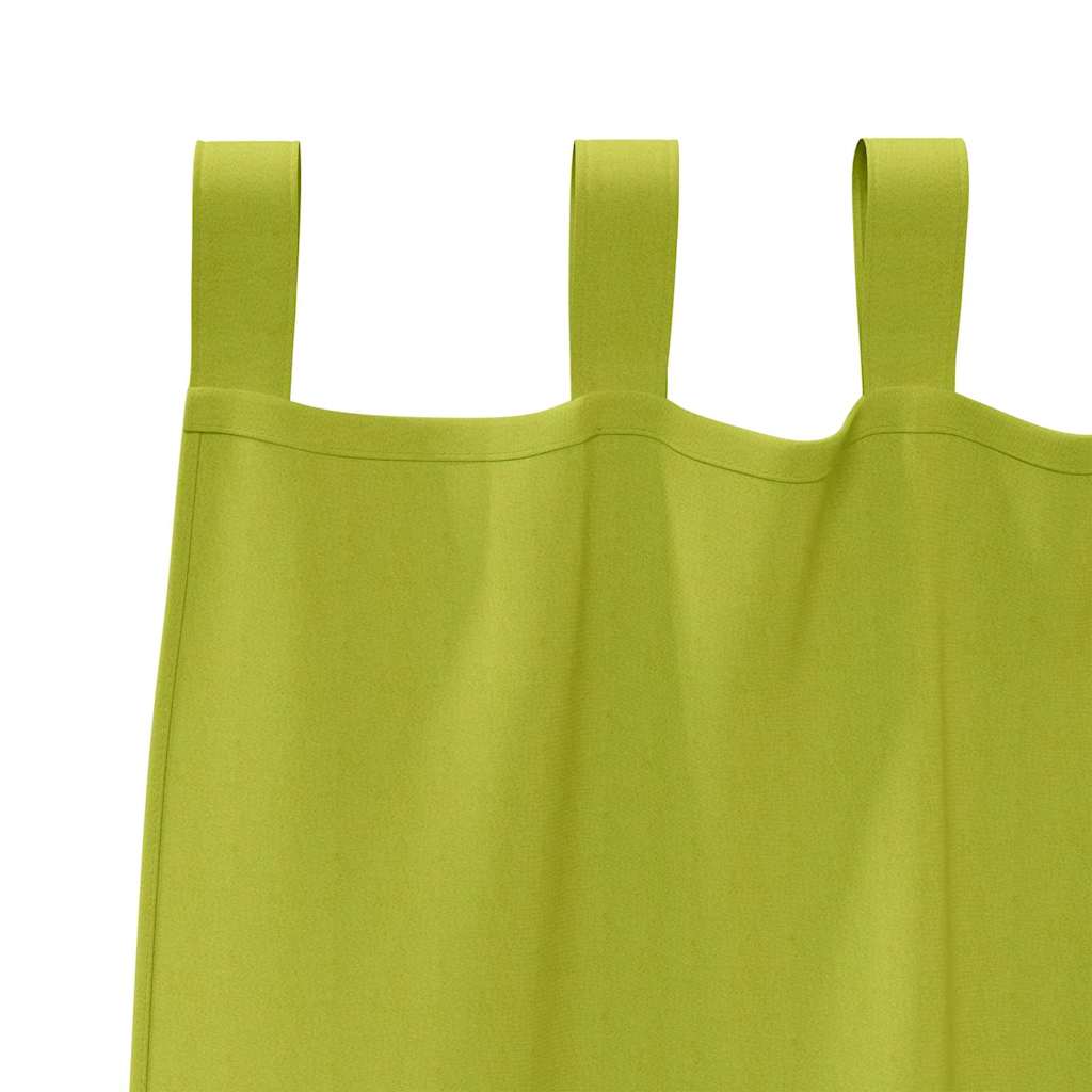 vidaXL Blackout Curtains with Rings 2 pcs Green 225 x 140 cm Polyester 5