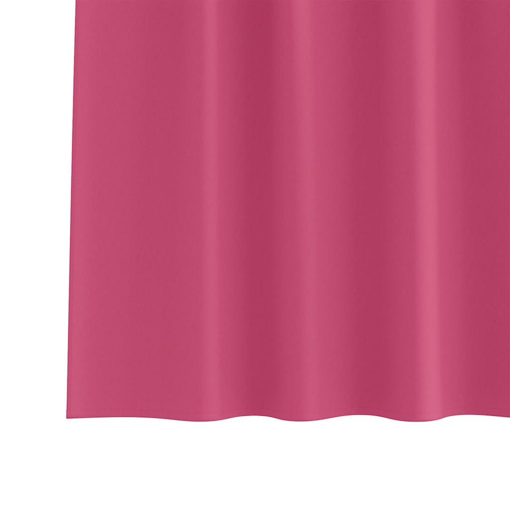 vidaXL Blackout Curtains with Rings 2 pcs Bright Pink 225 x 140 cm 6