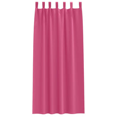 vidaXL Blackout Curtains with Rings 2 pcs Bright Pink 225 x 140 cm 4
