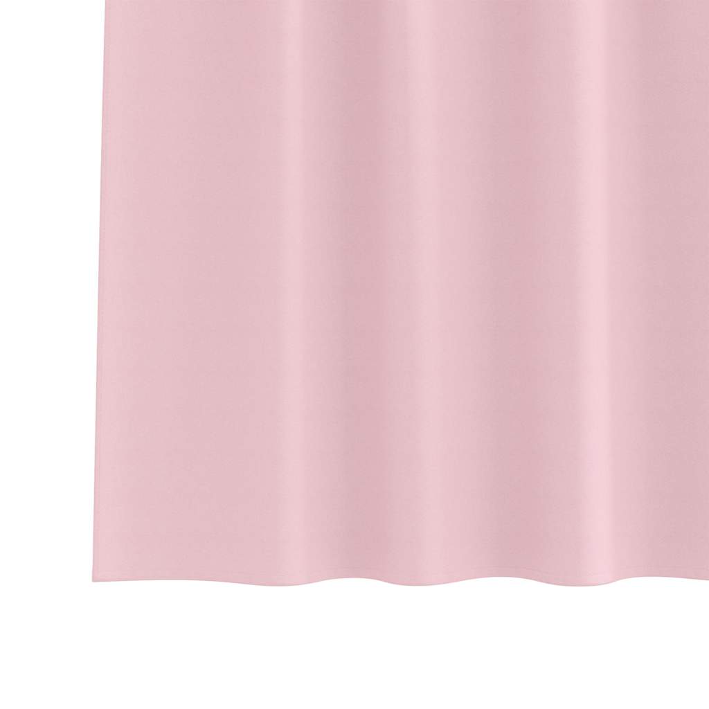 vidaXL Blackout Curtains with Rings 2 pcs Baby Pink 175 x 140 cm 6