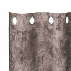 vidaXL Velvet Curtains 2 pcs Cappuccino 225 x 140 cm Velvet 5