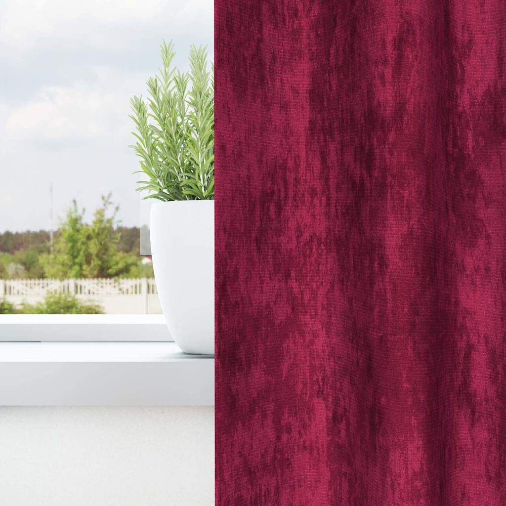 vidaXL Velvet Curtains 2 pcs Wine red 225 x 140 cm Velvet 3