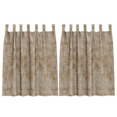 vidaXL Velvet Curtains 2 pcs Champagne 140 x 140 cm Velvet 2