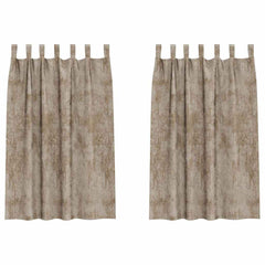 vidaXL Velvet Curtains 2 pcs Champagne 175 x 140 cm Velvet 2