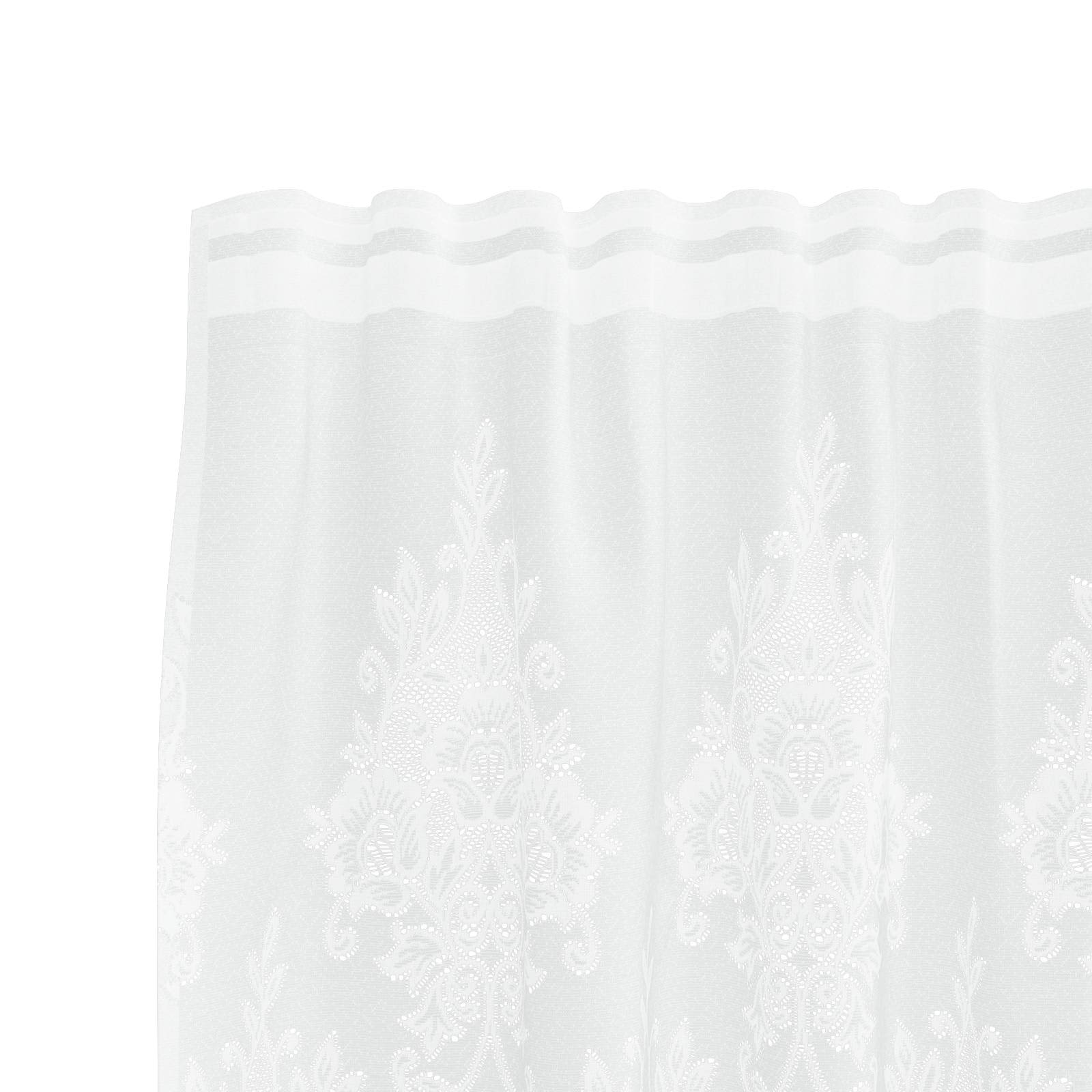 vidaXL Lace Curtain White 245 x 900 cm Polyester 4