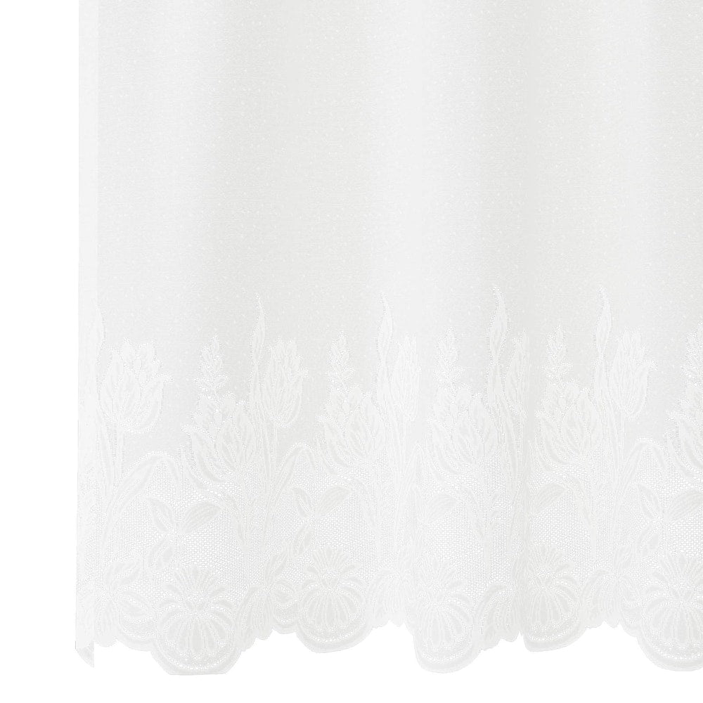 Lace Curtain White Polyester