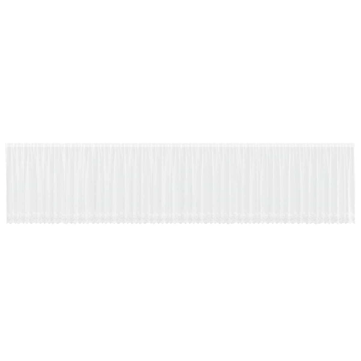 Lace Curtain White Polyester Tulip