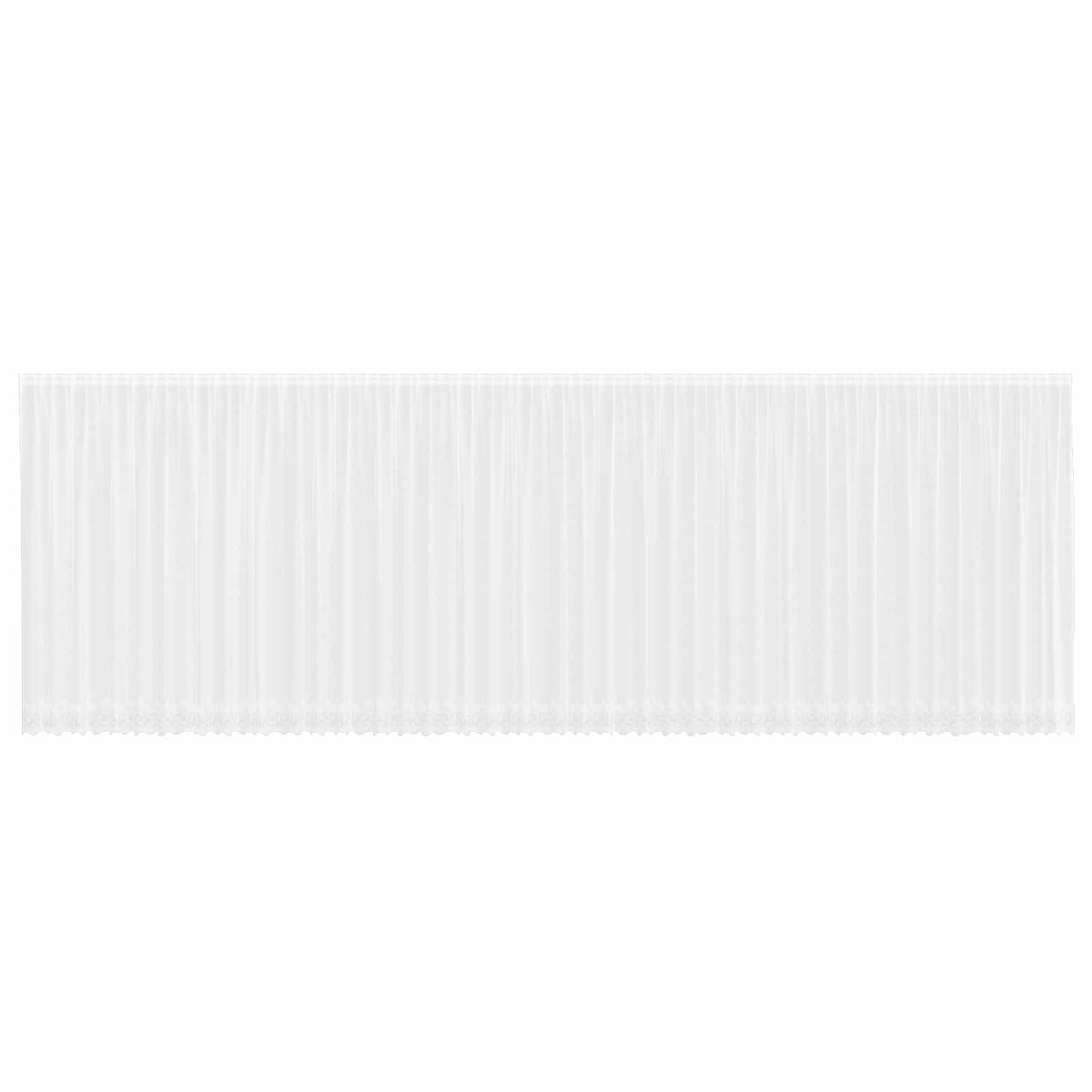 Lace Curtain White Polyester Tulip