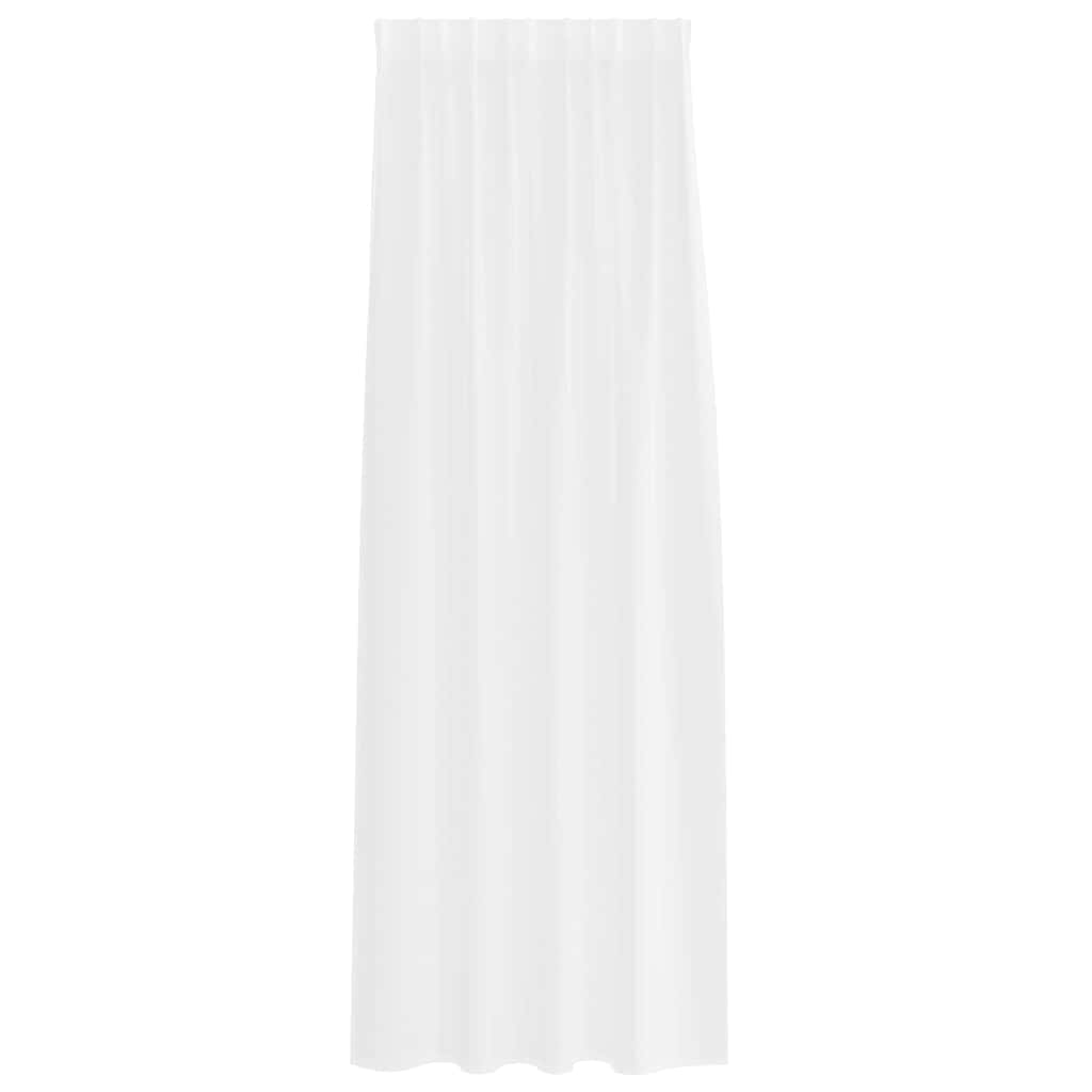 vidaXL Voile Curtain 2 pcs White 260 x 140 cm Polyester 4