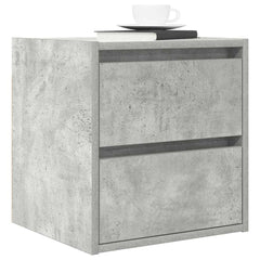 vidaXL Wall-mounted Bedside Cabinet Concrete Grey 38x34x40 cm 4