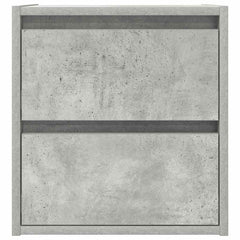 vidaXL Wall-mounted Bedside Cabinet Concrete Grey 38x34x40 cm 6