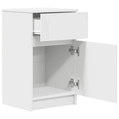 vidaXL Bedside Cabinet White 39x35x65 cm Engineered Wood 5