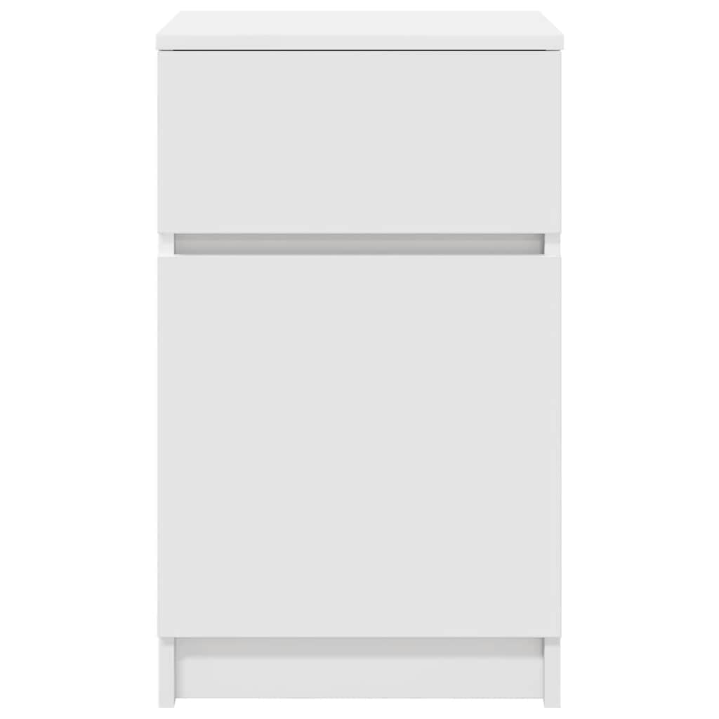 vidaXL Bedside Cabinet White 39x35x65 cm Engineered Wood 6
