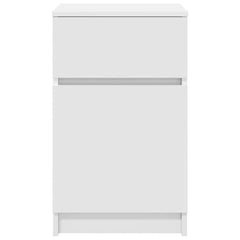 vidaXL Bedside Cabinet White 39x35x65 cm Engineered Wood 6