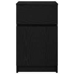 vidaXL Bedside Cabinet Black 39x35x65 cm Engineered Wood 6