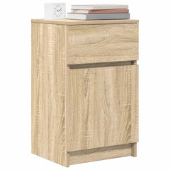 vidaXL Bedside Cabinet Sonoma Oak 39x35x65 cm Engineered Wood 4