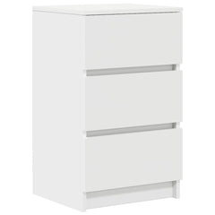 vidaXL Bedside Cabinet with 3 Drawers White 39x35x65 cm 2