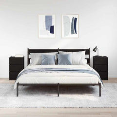 vidaXL Bedside Cabinets with 3 Drawers 2 pcs Black 39x35x65 cm 3
