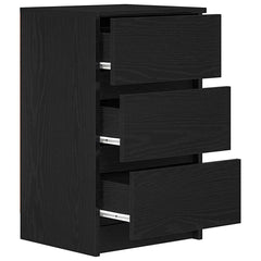 vidaXL Bedside Cabinets with 3 Drawers 2 pcs Black 39x35x65 cm 6
