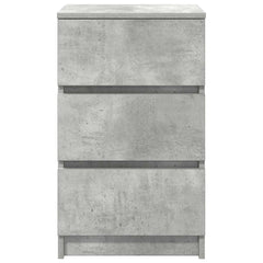 vidaXL Bedside Cabinet with 3 Drawers Concrete Grey 39x35x65 cm 6