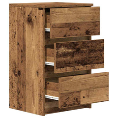 vidaXL Bedside Cabinets with 3 Drawers 2 pcs Old Wood 39x35x65 cm 6
