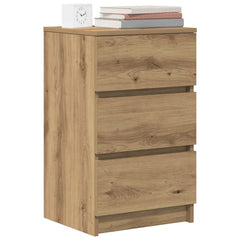 vidaXL Bedside Cabinets with 3 Drawers 2 pcs Artisan Oak 39x35x65 cm 4
