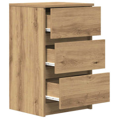 vidaXL Bedside Cabinets with 3 Drawers 2 pcs Artisan Oak 39x35x65 cm 6