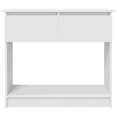 vidaXL Console Table with Drawers White 85.5x38.5x74.5 cm 6