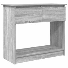 vidaXL Console Table with Drawers Grey Sonoma 85.5x38.5x74.5 cm 2