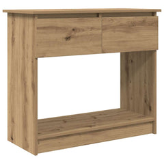 vidaXL Console Table with Drawers Artisan Oak 85.5x38.5x74.5 cm 2
