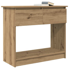 vidaXL Console Table with Drawers Artisan Oak 85.5x38.5x74.5 cm 4