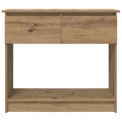 vidaXL Console Table with Drawers Artisan Oak 85.5x38.5x74.5 cm 6