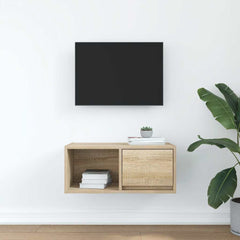 vidaXL TV Cabinet Sonoma Oak 60x31x25.5 cm Engineered Wood 3