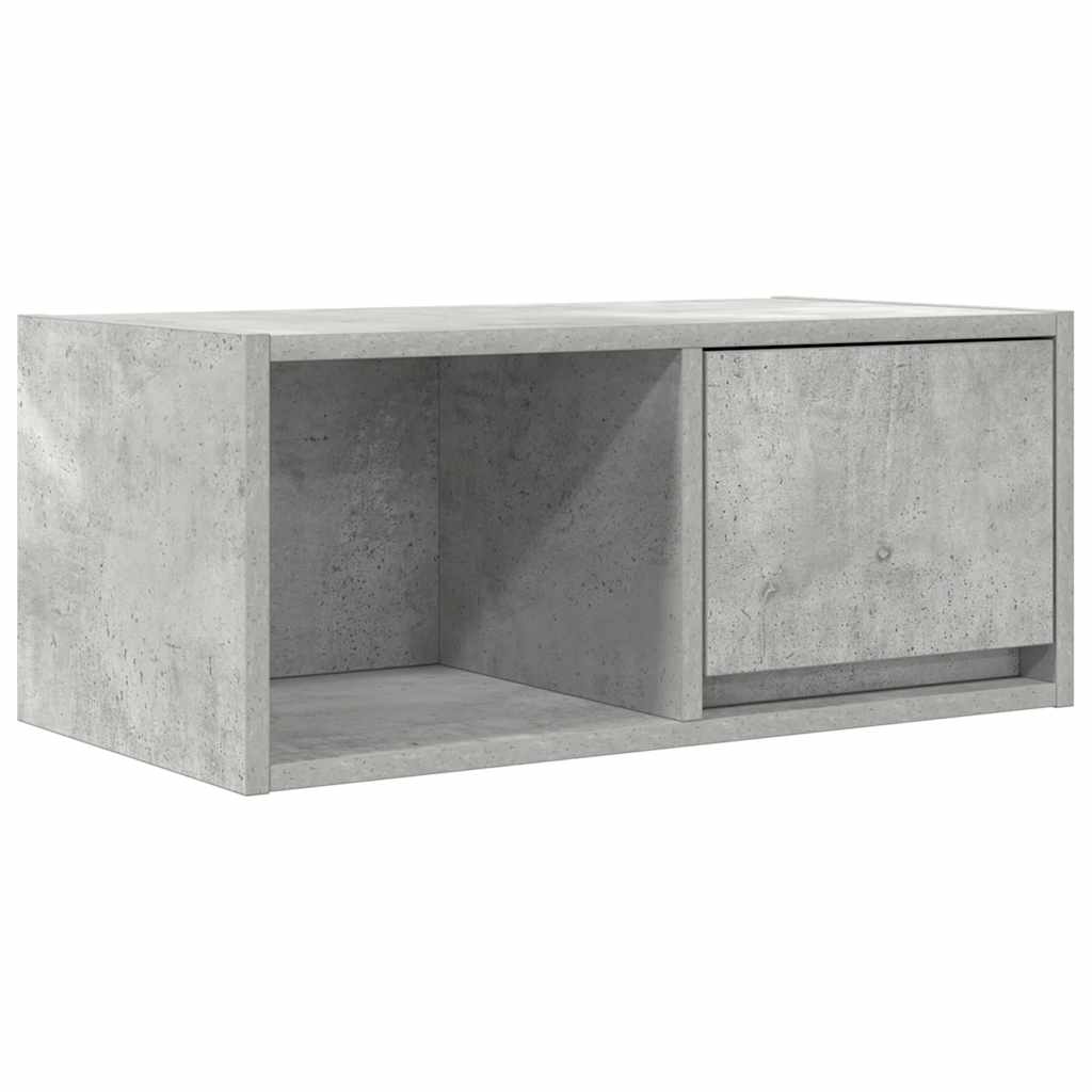 vidaXL TV Cabinet Concrete Grey 60x31x25.5 cm Engineered Wood 2