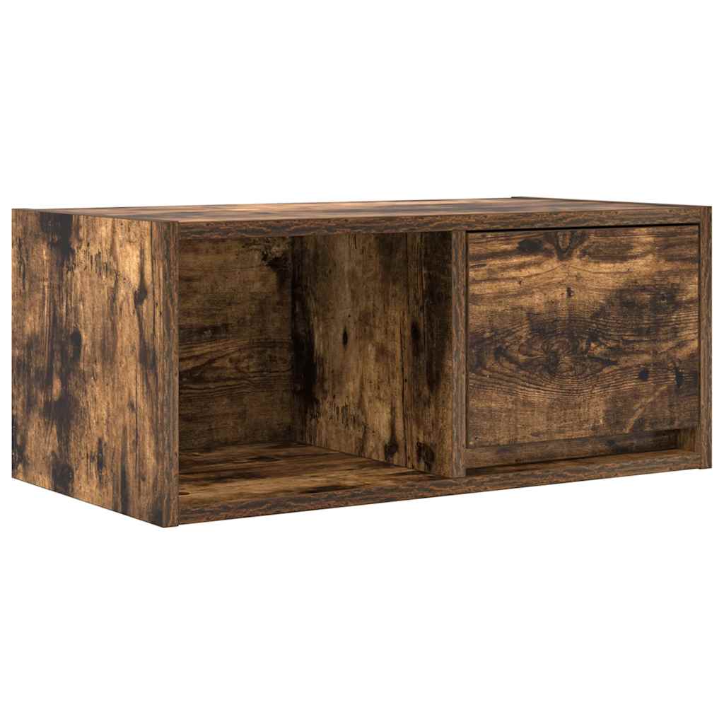 vidaXL TV Cabinet Smoked Oak 60x31x25.5 cm Engineered Wood 2