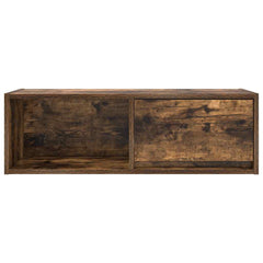 vidaXL TV Cabinet Smoked Oak 80x31x25.5 cm Engineered Wood 6
