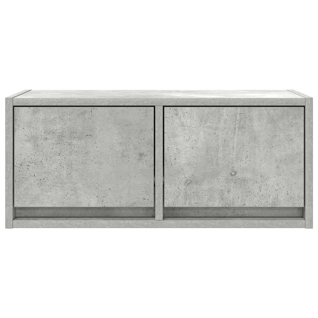 vidaXL TV Cabinet Concrete Grey 60x31x25,5 cm Engineered Wood 5