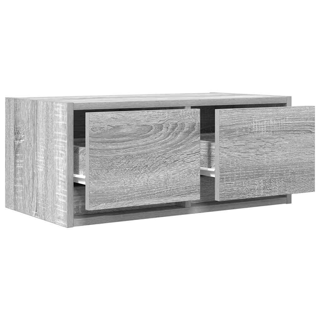 vidaXL TV Cabinet Grey Sonoma 60x31x25,5 cm Engineered Wood 4