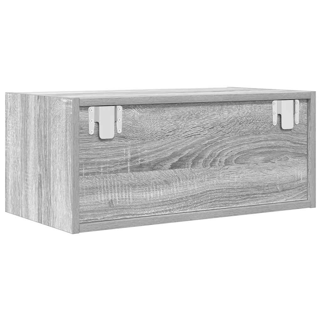 vidaXL TV Cabinet Grey Sonoma 60x31x25,5 cm Engineered Wood 6