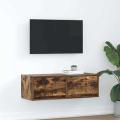 TV Cabinet 80x31x25.5 cm Engineered Wood Smoked oak