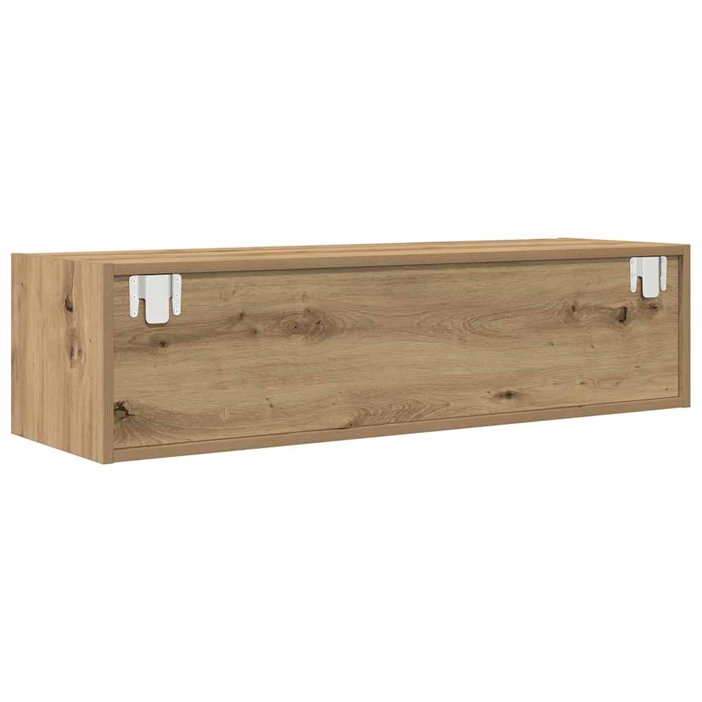 vidaXL TV Cabinet 100 x 31 x 25.5 cm Artisan oak Engineered wood 6