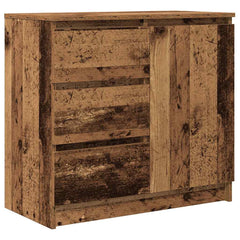 Sideboard with Drawer 71x35x65 cm Engineered Wood Old wood