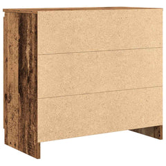 Sideboard with Drawer 71x35x65 cm Engineered Wood Old wood