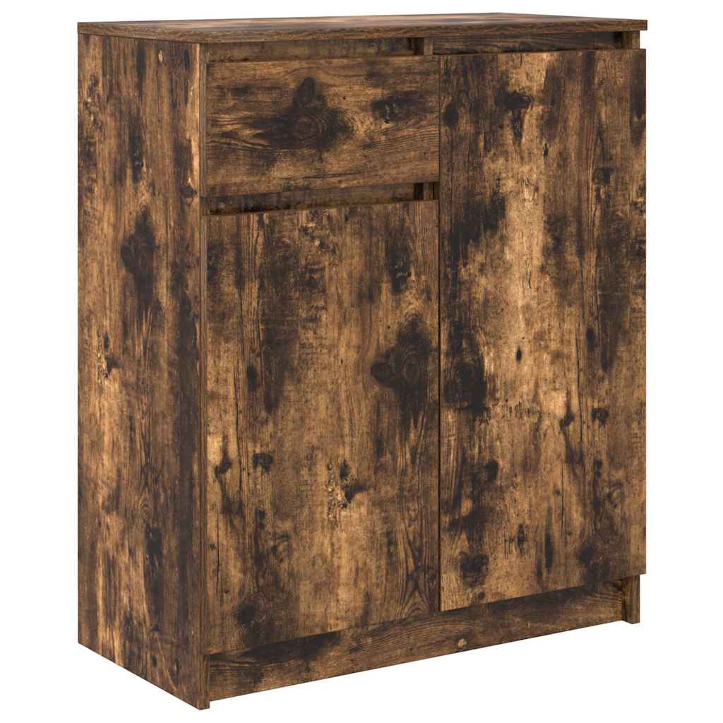 Sideboard with Drawer 71x35x84 cm Engineered Wood Smoked oak