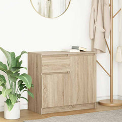 Sideboard with Drawer 71x35x65 cm Engineered Wood Sonoma oak