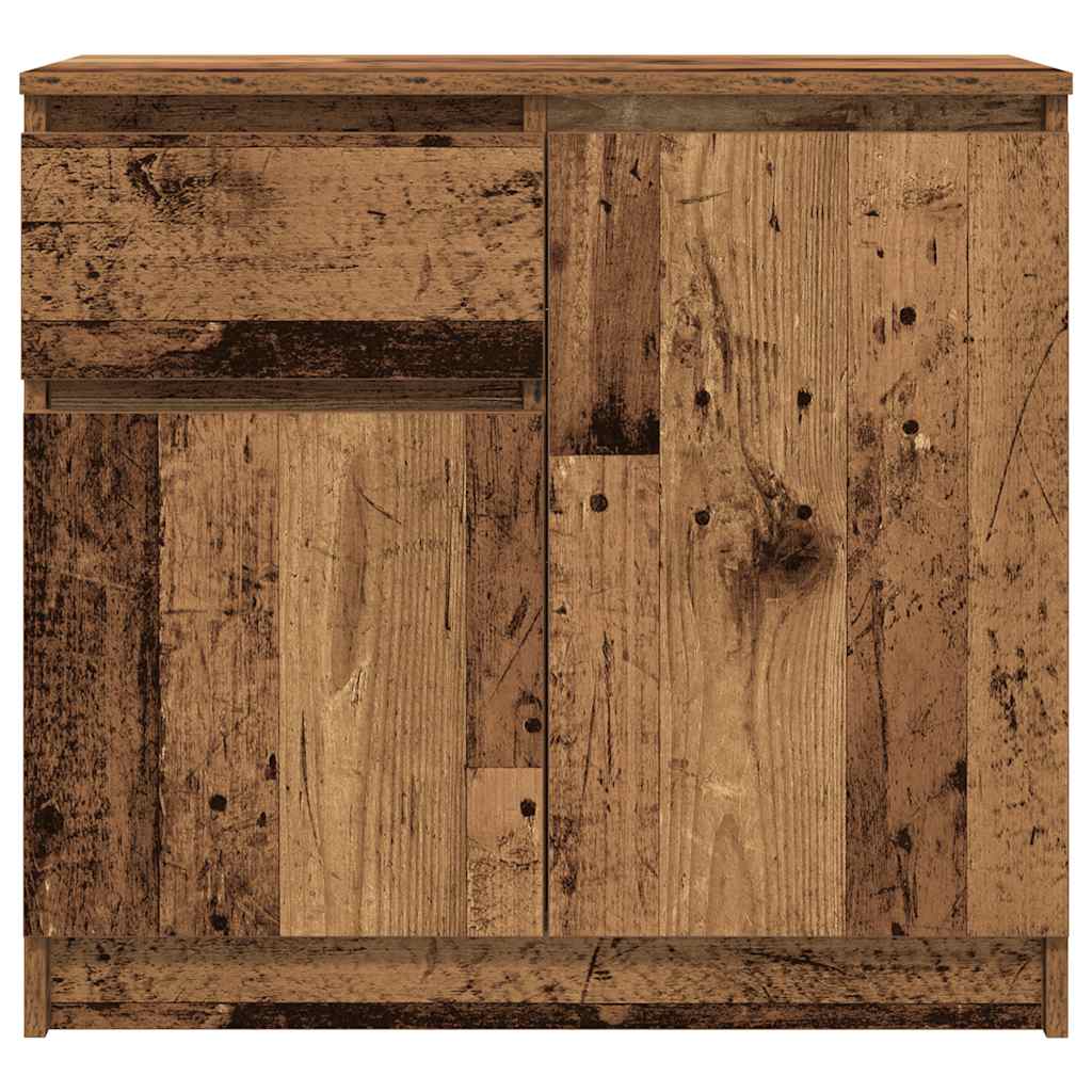 vidaXL Sideboard with Drawer Old Wood 71x35x65 cm Engineered Wood 6