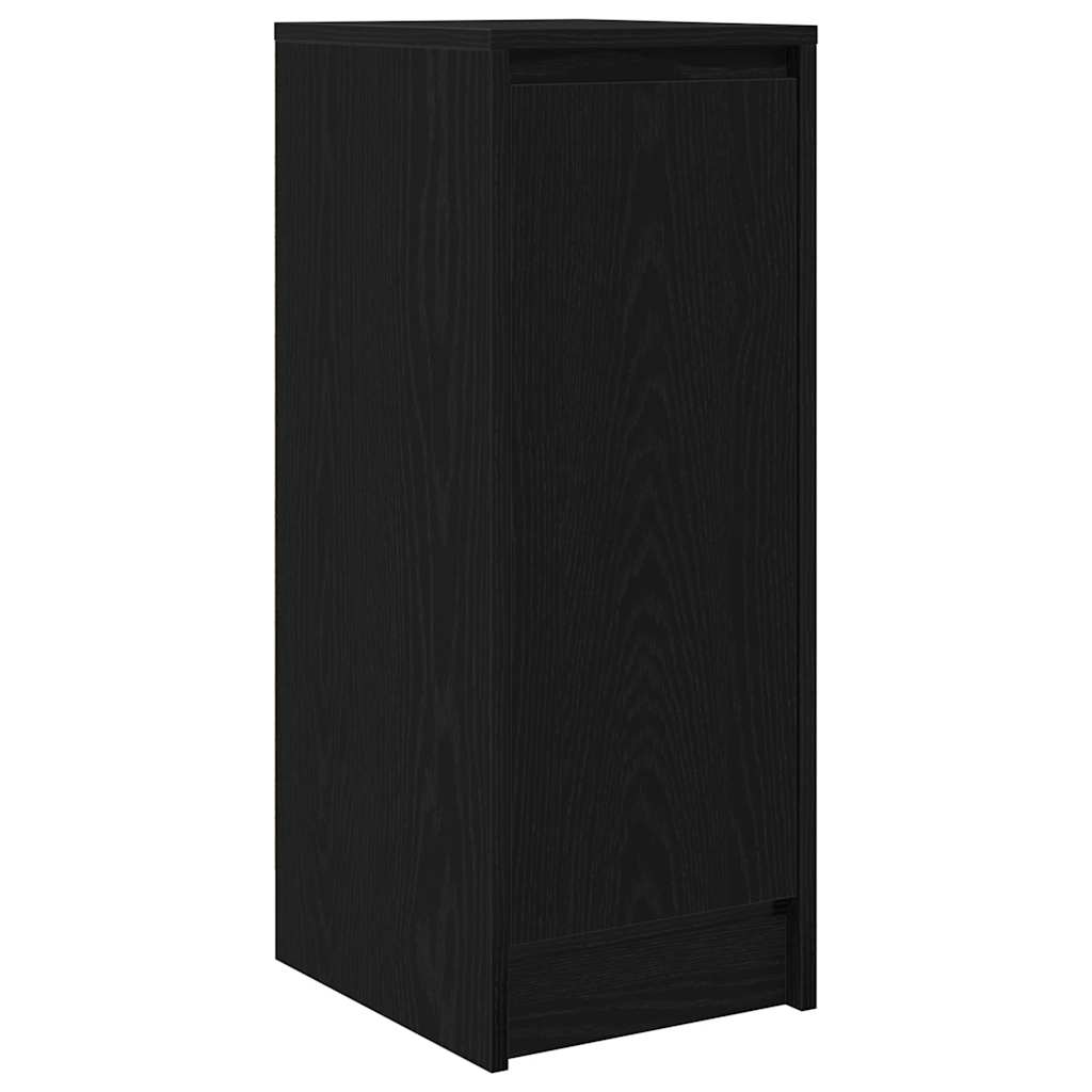 vidaXL Sideboard Black Oak 29.5x34x76 cm Engineered Wood 2