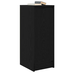 vidaXL Sideboard Black Oak 29.5x34x76 cm Engineered Wood 4